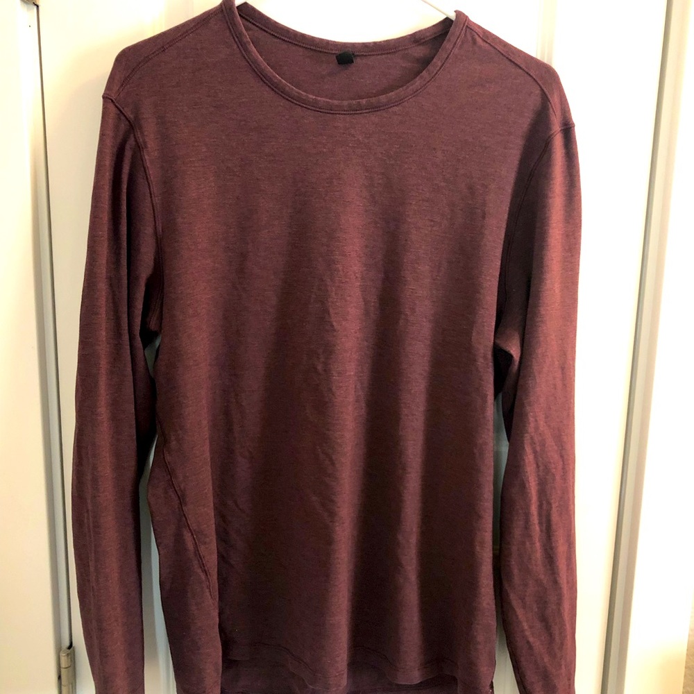 Lululemon Burgundy long sleeve Shirt size Large